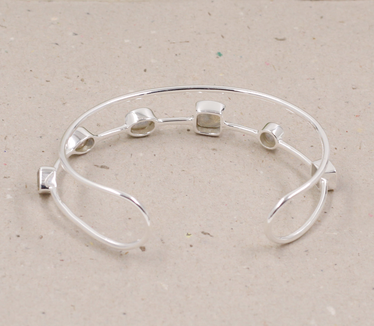 925 Silver Jewelry, Genuine Labradorite Cuff Bracelet,Handmade Bangle Bracelet,Adjustable Bangle,Gift For Girlfriend,Anniversary Gift Present
