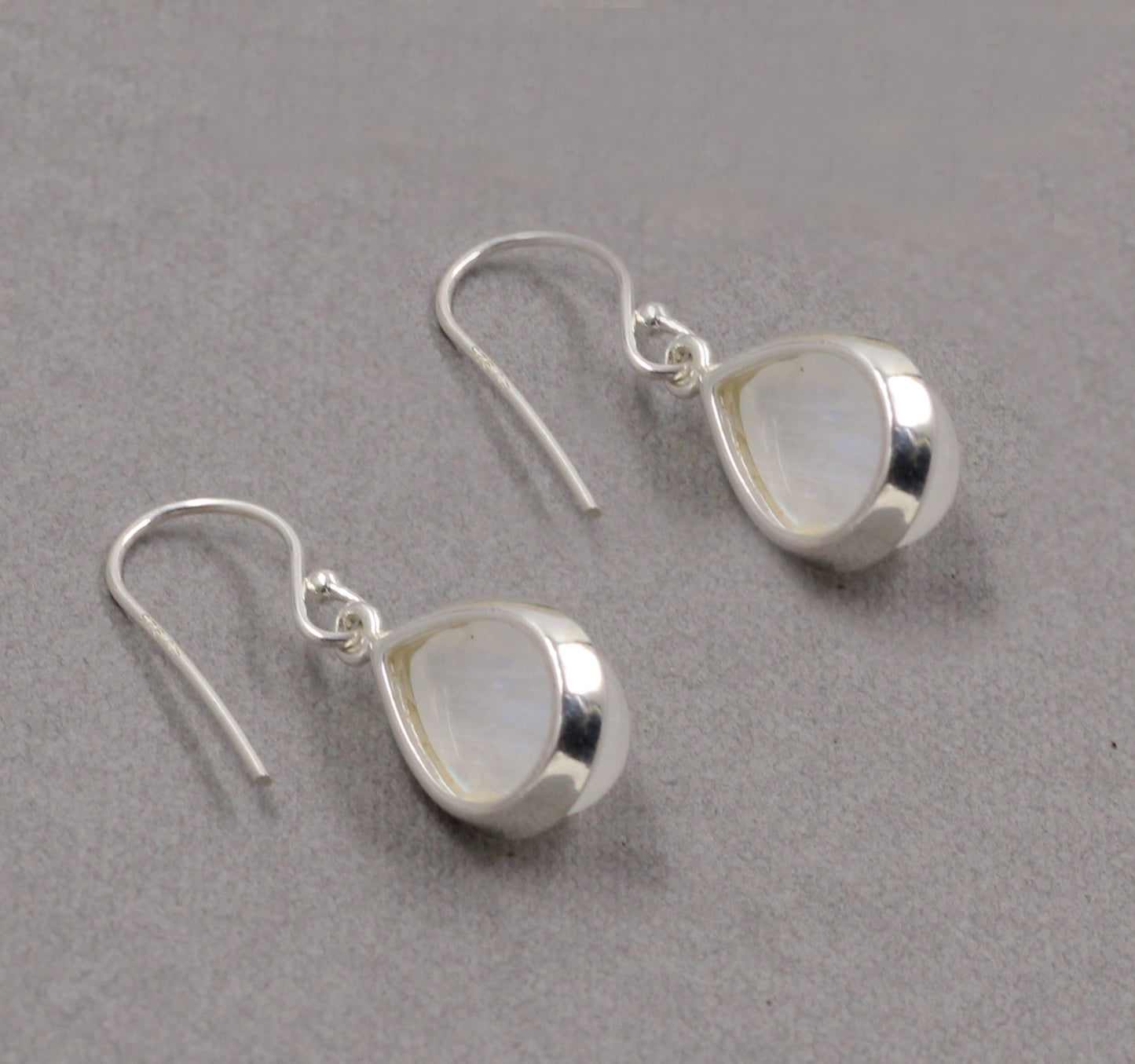 Solid 925 Sterling Silver Jewelry,Moonstone Earring,Handmade Earring,Drop Dangle Earring,Beautiful Cabochon Stone Earring Birthday Earring