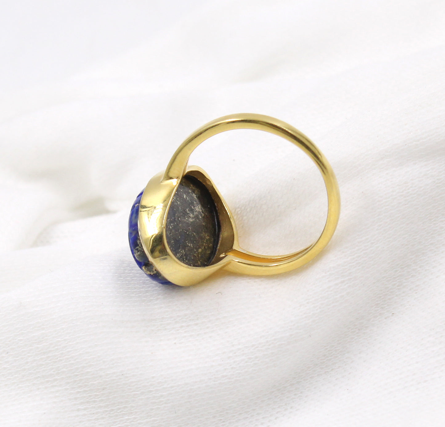Lapis Lazuli Ring,Oval Scarab Carving Ring,Solid 925 Sterling Silver Jewelry,Christmas Gift for Aunt/Grandmother,Birthday Gift Ring