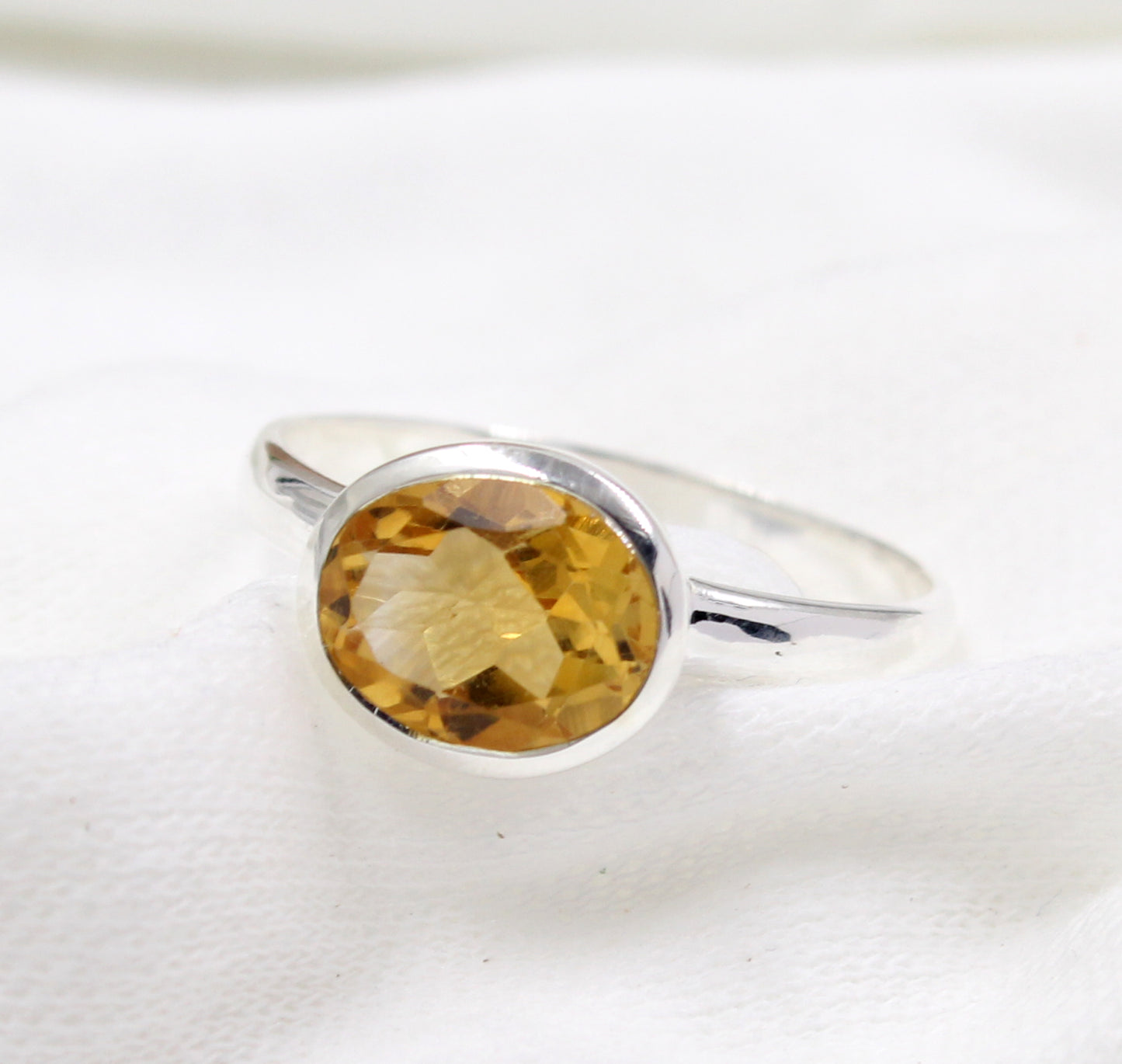 Blue Topaz Gemstone Ring,Solitaire Ring,Handmade Ring,Solid 925 Sterling Silver Jewelry,Engagement Ring,Birthstone Ring