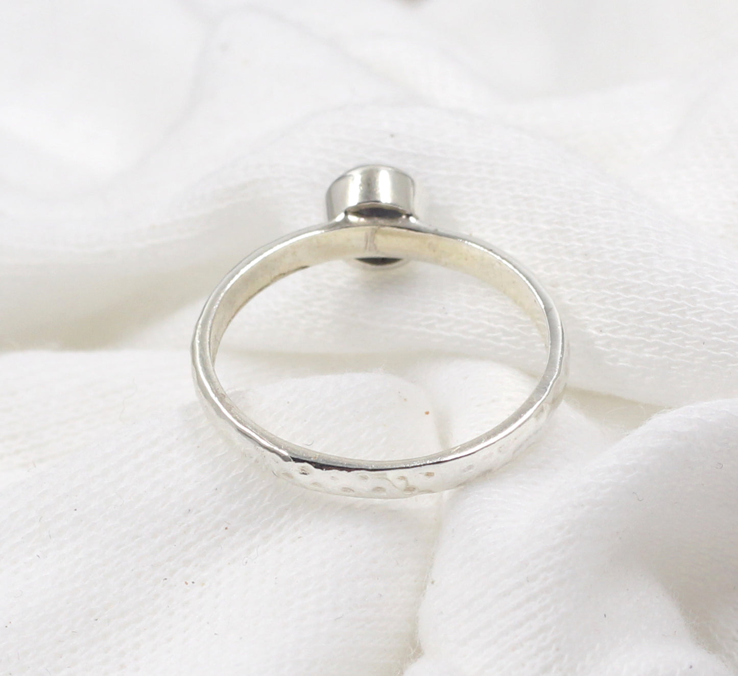 Sterling 925 Silver Textured Jewelry,Sapphire Gemstone Oxidized Ring,Engagement Ring,Anniversary gift,,Gift For mother