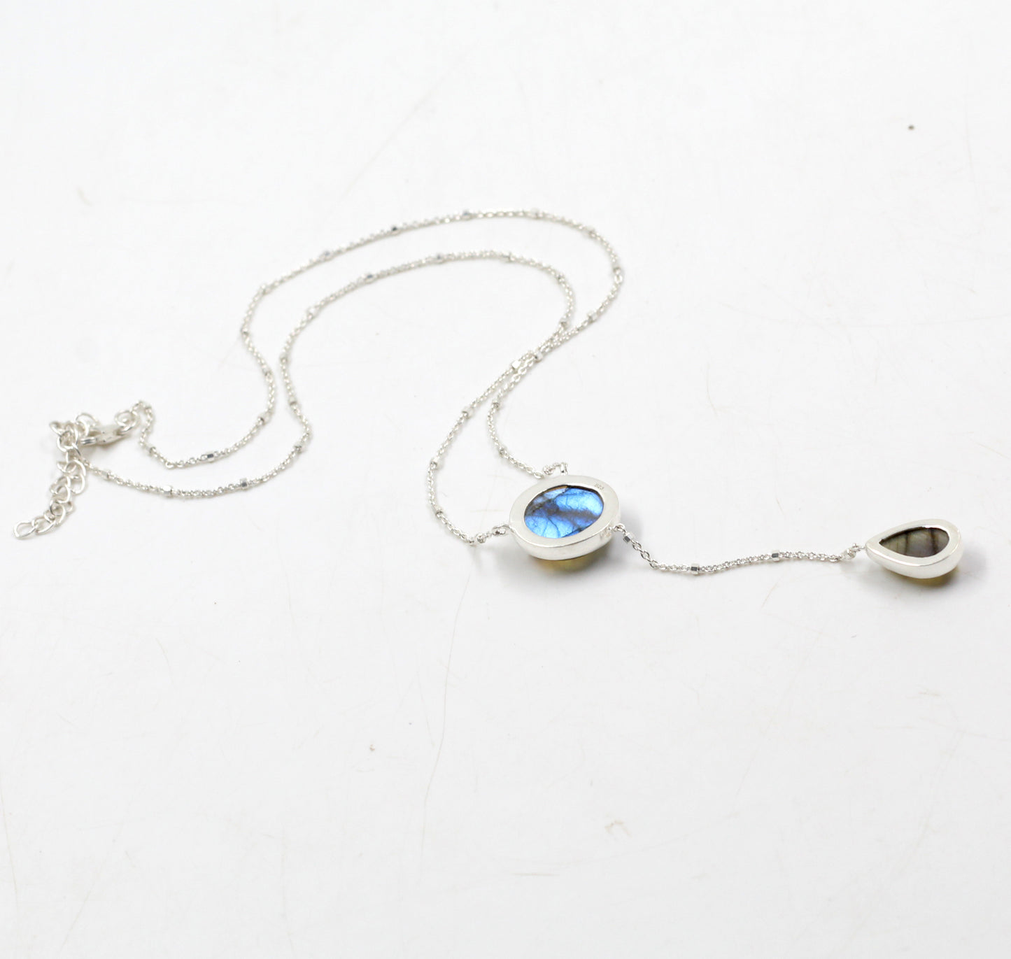 Solid 925 Sterling Silver Jewelry,Labradorite Gemstone Handmade Necklace,Women's Gift Necklace,Birthday Gift Necklace,Anniversary Gift