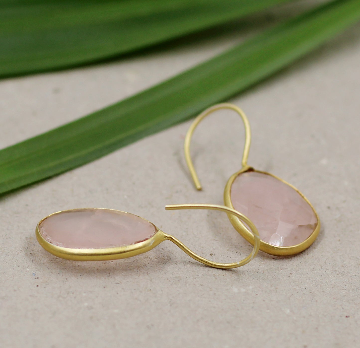 Rose Quartz Earring,Sterling 925 Silver Gemstone Jewelry,Handmade Earring,Anniversary Gift,Birthday Gift For Her