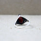 Red Garnet Ring,Filigree,oxidized Silver Ring,Solid 925 Sterling Silver Jewelry,Solitaire Engagement Ring,Anniversary Gift
