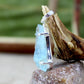 Aquamarine Rough Pendant, rough gemstone Pendant, Prong Setting Pendant, 925 Sterling Silver Pendant, Handmade Pendant Jewelry, Girl Pendant