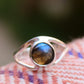 Solid 925 Sterling Silver Natural Gemstone Jewelry,Evil Eye Ring,Natural Gemstone Labradorite Ring,Birthday Gift,Daily Wear Ring Gift
