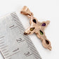Cute Silver Cross Pendant,Gold Plated 925 Sterling Silver,Religious Jewelry,Gift at Baptism,Gift for First Communion,Gemstone Cross for Mom MayaStudio 5 out of 5 stars