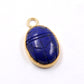 Sterling silverLapis Lazuli Scarab Pendant, 925 jewelry,Unisex Pendant,Christmas Gift for Aunt/Grandmother,Birthday Gift Pendant