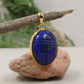 Sterling silverLapis Lazuli Scarab Pendant, 925 jewelry,Unisex Pendant,Christmas Gift for Aunt/Grandmother,Birthday Gift Pendant