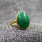 Sterling silverEmerald Scarab Ring,Gold Plated 925 jewelry,Unisex Ring,Christmas Gift for Aunt/Grandmother,Birthday Gift Present