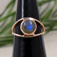 Solid 925 Sterling Silver Natural Gemstone Jewelry,Evil Eye Ring,Natural Gemstone Labradorite Ring,Birthday Gift,Daily Wear Ring Gift