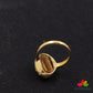 Sterling silver Tiger Eye Scarab Ring,Gold Plated 925 jewelry,Unisex Ring,Christmas Gift for Aunt/Grandmother,Birthday Gift Present