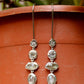 Unique Silver Earring,Four Labradorite Designer Earring,925 Sterling Silver Jewelry,Light Weight Dangle Earring,Anniversary Gift Earring