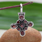 925 Sterling Silver Handmade Pendant, Garnet Gemstone Pendant,Anniversary Gift,Birthday Gift