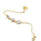 Moonstone & Blue Topaz Bracelet,Gold Plated,925 Silver Jewelry,Casual Wear Bracelet,Anniversary Gift,Handmade Bracelet,Birthday Gift