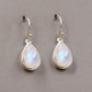 Solid 925 Sterling Silver Jewelry,Moonstone Earring,Handmade Earring,Drop Dangle Earring,Beautiful Cabochon Stone Earring Birthday Earring