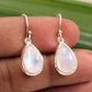 Solid 925 Sterling Silver Jewelry,Moonstone Earring,Handmade Earring,Drop Dangle Earring,Beautiful Cabochon Stone Earring Birthday Earring