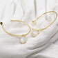 Dangling Oval Moonstone in Gold Plated 925 Silver Hoops,handmade Sliver Jewelry,Bridal Shower gift,Anniversary Gift Earrings,Birthday Gift