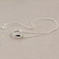 Solid 925 Sterling Silver Handmade Jewelry,Exclusive 18 mm Crystal Quartz Necklace,Healing Quartz for Mom's Birthday Anniversary Gift