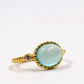 Aqua Chalcedony Ring,Handmade Ring,Oval Ring,Solid 925 Sterling Silver Jewelry,Anniversary Gift Ring,Birthday Gift ring