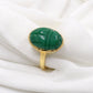 Emerald Scarab Ring,Handmade Ring,Solid 925 Sterling Silver Jewelry,Anniversary Gift ring
