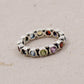 Eternity band,Chakra Gemstone,Infinity Ring,Wedding Jewelry,Engagement Ring,Anniversary gift,solid sterling 925 silver jewelry