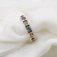 Eternity band,Chakra Gemstone,Infinity Ring,Wedding Jewelry,Engagement Ring,Anniversary gift,solid sterling 925 silver jewelry