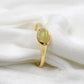 Flattering Ethiopain Opal Ring,Gold Plated,925 Sterling Silver Classic Jewelry,Valentine Gift Ring,Promise Ring,Natural Gemstone Jewelry