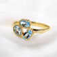 Stunning Swiss Blue Topaz Three-Stone Ring in Solid 925 Sterling Silver – A Perfect Gift For Your Woman| Hypoallergenic Jewelry For Her