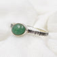 Emerald Ring,Textured Oxidized Handmade Ring,925 Silver Sterling Gemstone Jewelry,Engagement Ring,Anniversary gift,Gift For Her