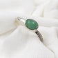 Emerald Ring,Textured Oxidized Handmade Ring,925 Silver Sterling Gemstone Jewelry,Engagement Ring,Anniversary gift,Gift For Her