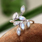 925 Sterling Silver Jewelry,Delicate Faceted Moonstone Ring,Party Wear Ring,Anniversary Gift,Silver gemstone Ring for Christmas