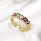 Gorgeous Multi Gemstone Band,Amethyst Iolite Ring,Engagement Ring, 925 Solid Sterling Silver Jewelry,Wedding Band