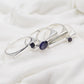 Iolite Ring set,Designer Four rings set,Birthday Gift,Gift Anniversary Ring,925 sterling Silver,Genuine Gemstone jewelry