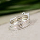 Iolite Ring set,Designer Four rings set,Birthday Gift,Gift Anniversary Ring,925 sterling Silver,Genuine Gemstone jewelry