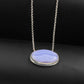 925 Silver Gemstone Jewelry,Lovely Blue Striped Lace Agate Necklace,Anniversary Gift,Chain Pendant Necklace,gift for Mom,Casual Wear Silver