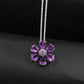 Gorgeous Amethyst Necklace,Flower Pendant Chain,925 Silver Handmade Jewelry,Anniversary Gift,Proposal Necklace,Mother's Day Gift