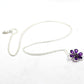 Gorgeous Amethyst Necklace,Flower Pendant Chain,925 Silver Handmade Jewelry,Anniversary Gift,Proposal Necklace,Mother's Day Gift