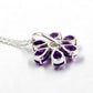 Gorgeous Amethyst Necklace,Flower Pendant Chain,925 Silver Handmade Jewelry,Anniversary Gift,Proposal Necklace,Mother's Day Gift