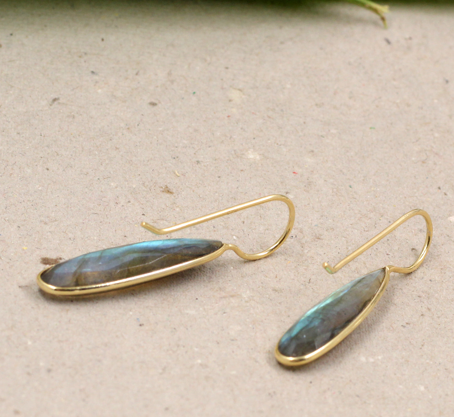 Solid 925 Sterling Silver Jewelry,Sleek Tear Drop Labradorite Earrings,Valentine Gift,Anniversary Gift for wife,Fire Labradorite Danglers
