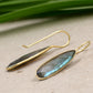 Solid 925 Sterling Silver Jewelry,Sleek Tear Drop Labradorite Earrings,Valentine Gift,Anniversary Gift for wife,Fire Labradorite Danglers