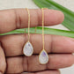 Casual wear Moonstone Drop Earring,Solid 925 Sterling Silver Jewelry,Earring for Daughter,Adorable gift for Girl friend